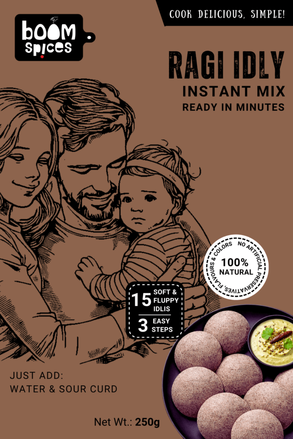 Boom Ragi Idly Instant Mix 250g | Calcium Hug