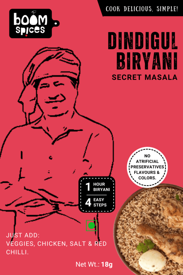 Boom Dindigul Biryani Secret Masala 18g | Biryani Rush