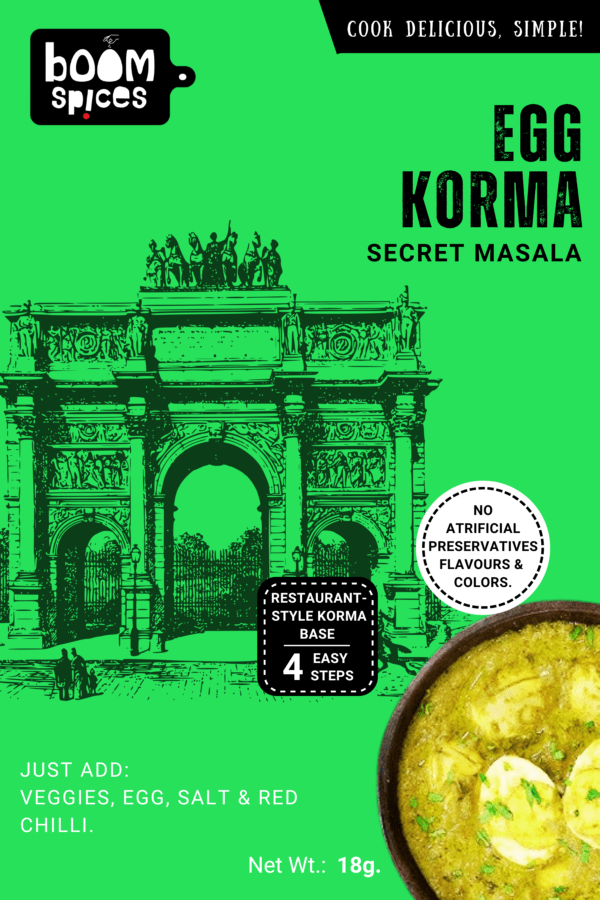 Boom Egg Korma Secret Masala 18g | Korma Cracked