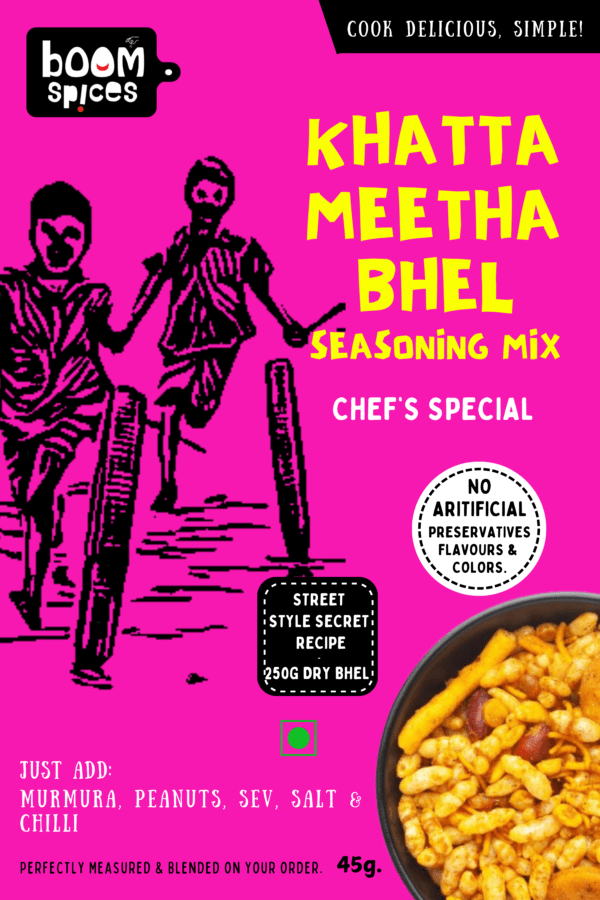 Boom Khatta Metha Bhel Magic Masala 45g | Snack Attack