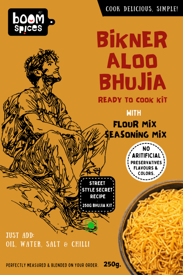 Boom Bikner Aloo Bhujia Kit | Ready to Cook 250g | Bhujia Wow!