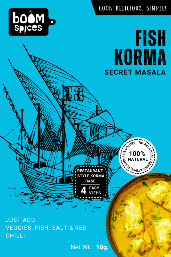 Boom Fish Korma Secret Masala 18g | Korma Bites