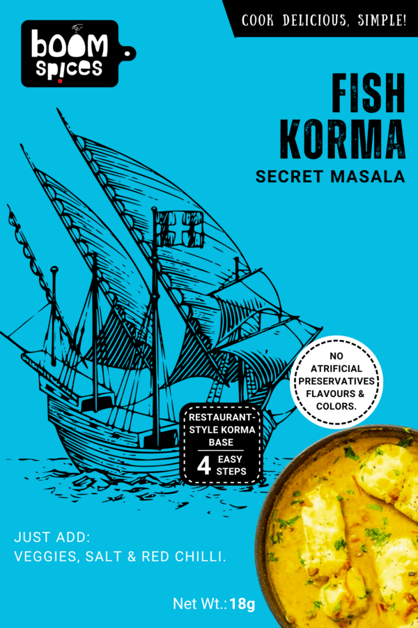 Boom Fish Korma Secret Masala 18g | Korma Bites