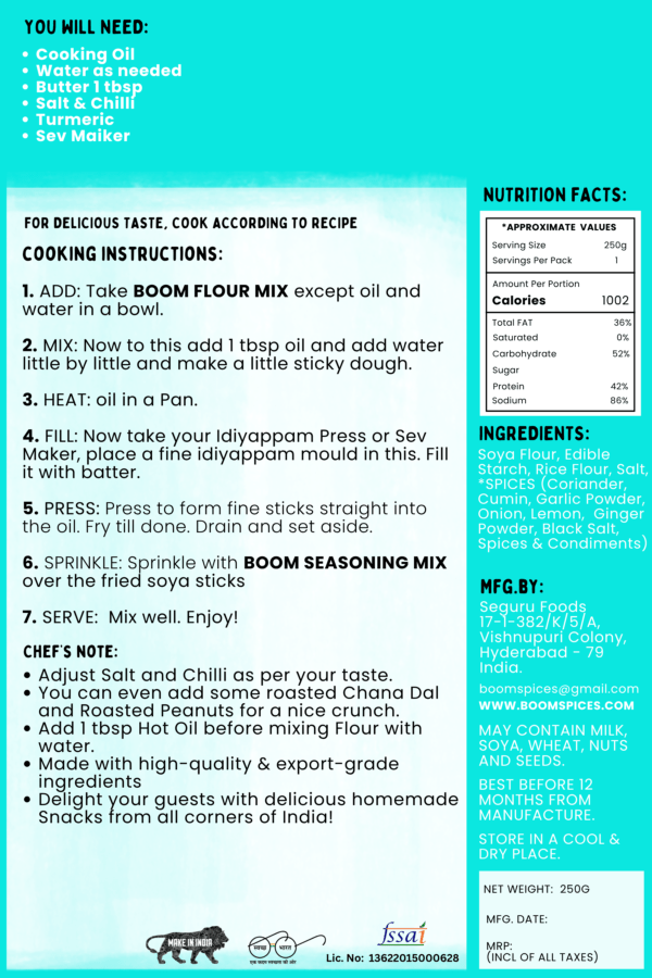 Boom Soya Sticks Ready to Cook Kit