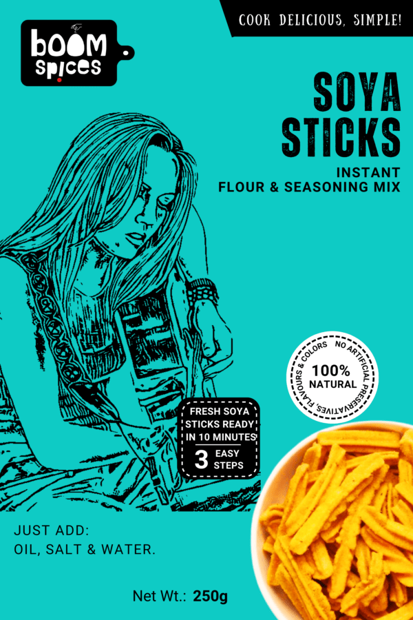 Boom Soya Sticks Instant Flour & Seasoning Mix 250g  | Soya Magic