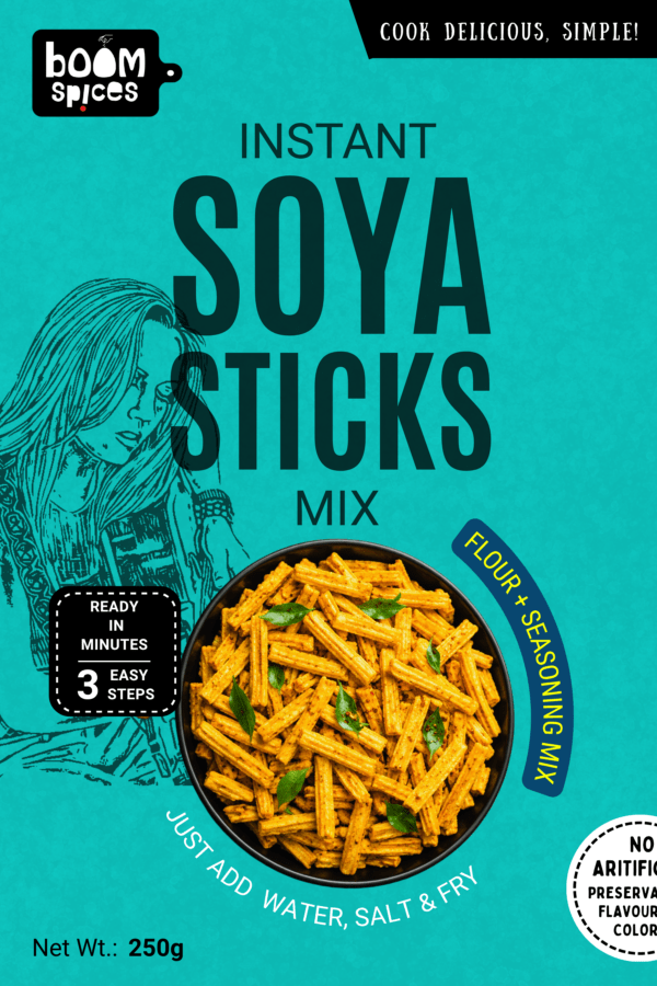 Boom Soya Sticks Mix 250g - Instant Flour & Seasoning  | Soya Magic