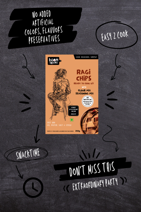 Boom Ragi Chips Ready to Cook Kit