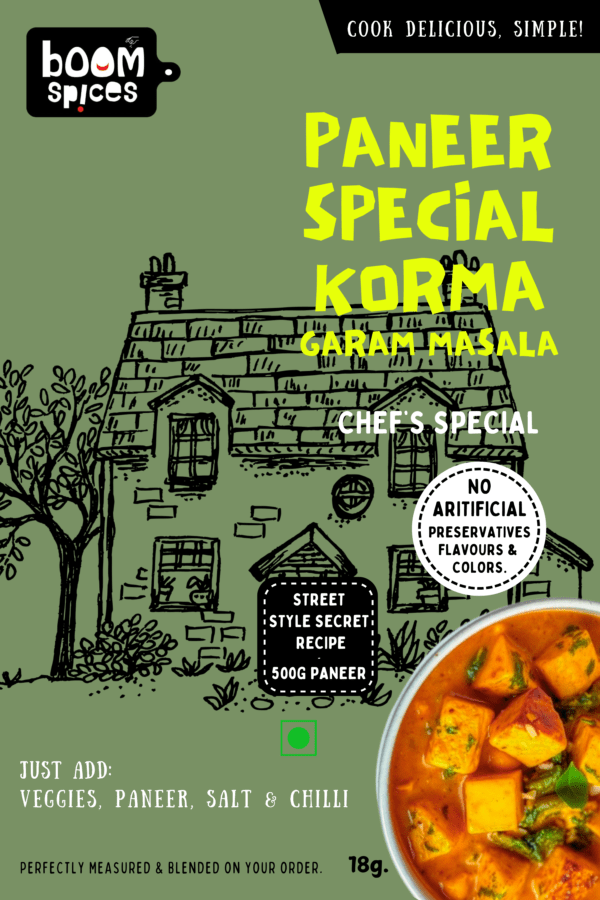 Boom Paneer Special Korma Garam Masala 18g | Paneer Punch