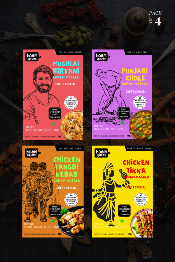 Spices of the Maharajas Pack | Bundle #10 | Pack of 4 x 18g