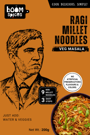 BOOM Ragi Millet Noodles | High Calcium Noodles | No Maida & MSG | 200g